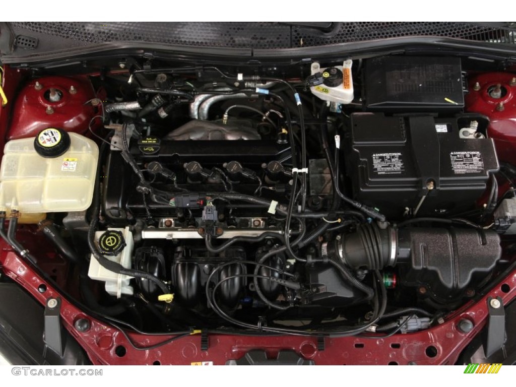 2007 Focus ZX4 S Sedan - Dark Toreador Red Metallic / Charcoal/Light Flint photo #14