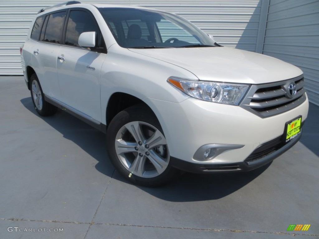 2013 Highlander Limited - Blizzard White Pearl / Ash photo #1