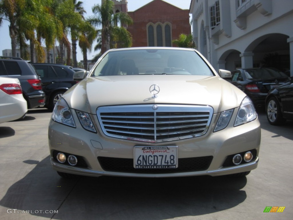 2010 E 350 Sedan - Pearl Beige Metallic / Almond Beige photo #6