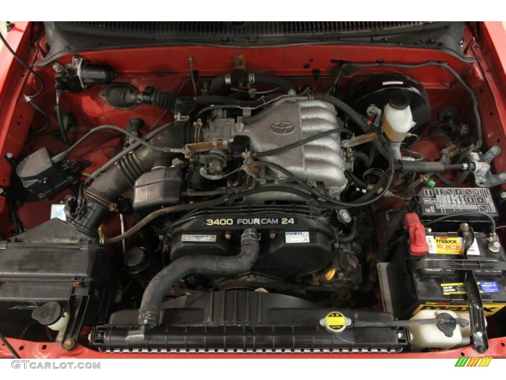 2002 Tacoma V6 Xtracab 4x4 - Radiant Red / Charcoal photo #13