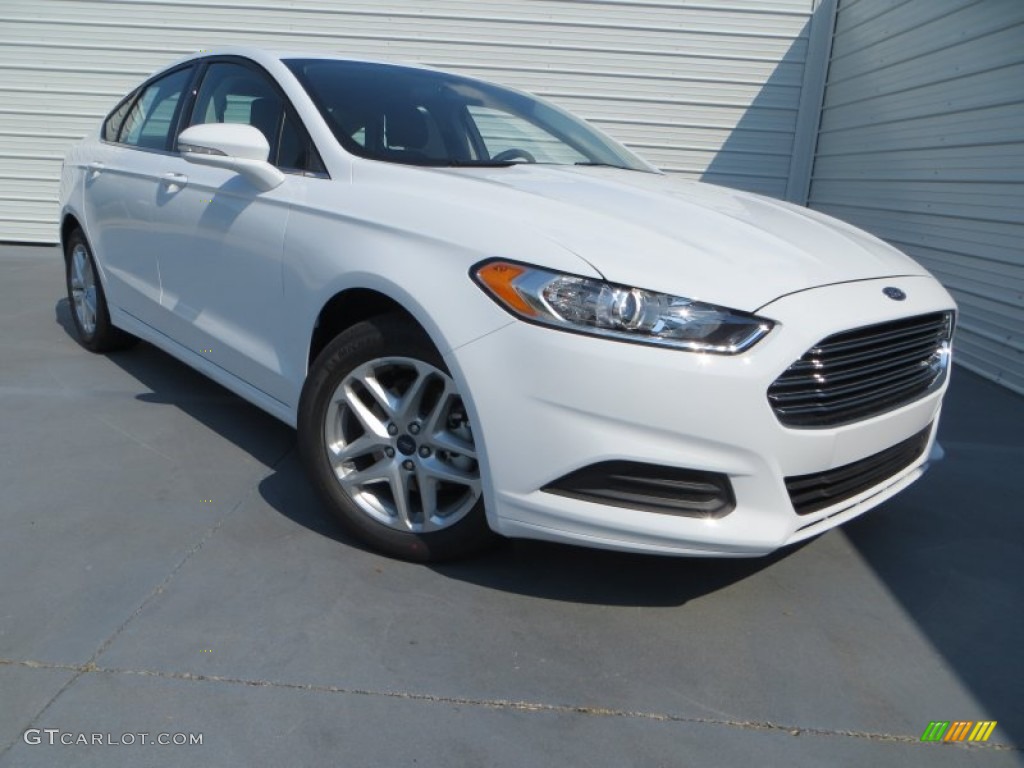 2013 Fusion SE 1.6 EcoBoost - Oxford White / Charcoal Black photo #2