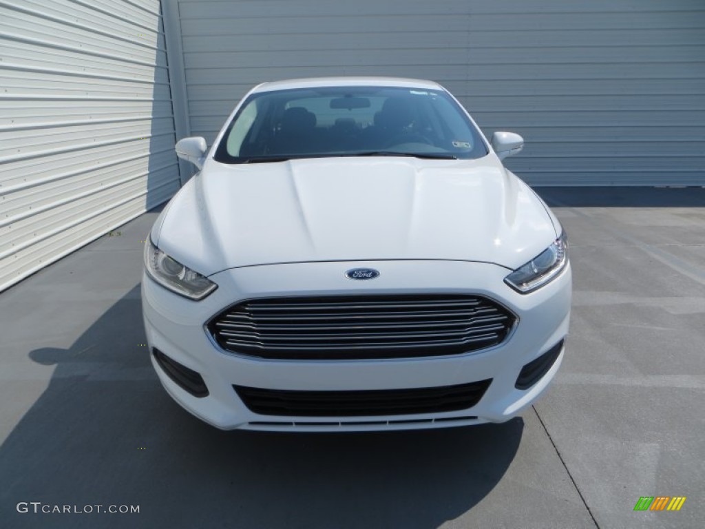 2013 Fusion SE 1.6 EcoBoost - Oxford White / Charcoal Black photo #8