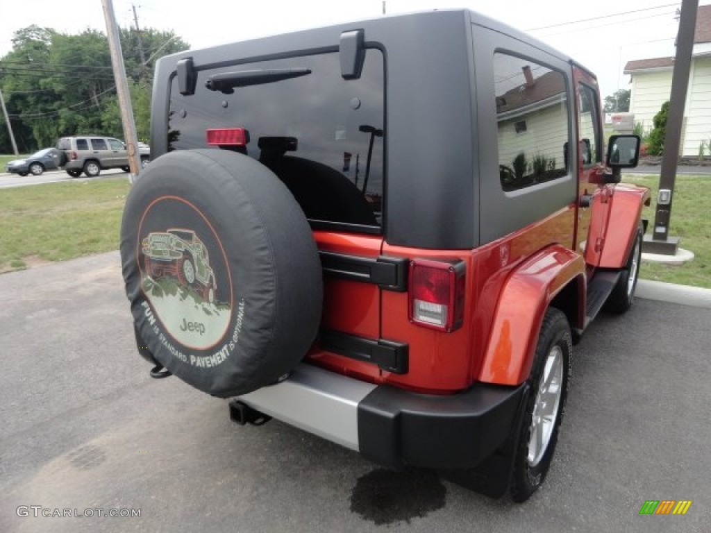 2009 Wrangler Sahara 4x4 - Sunburst Orange Pearl Coat / Dark Slate Gray/Medium Slate Gray photo #2