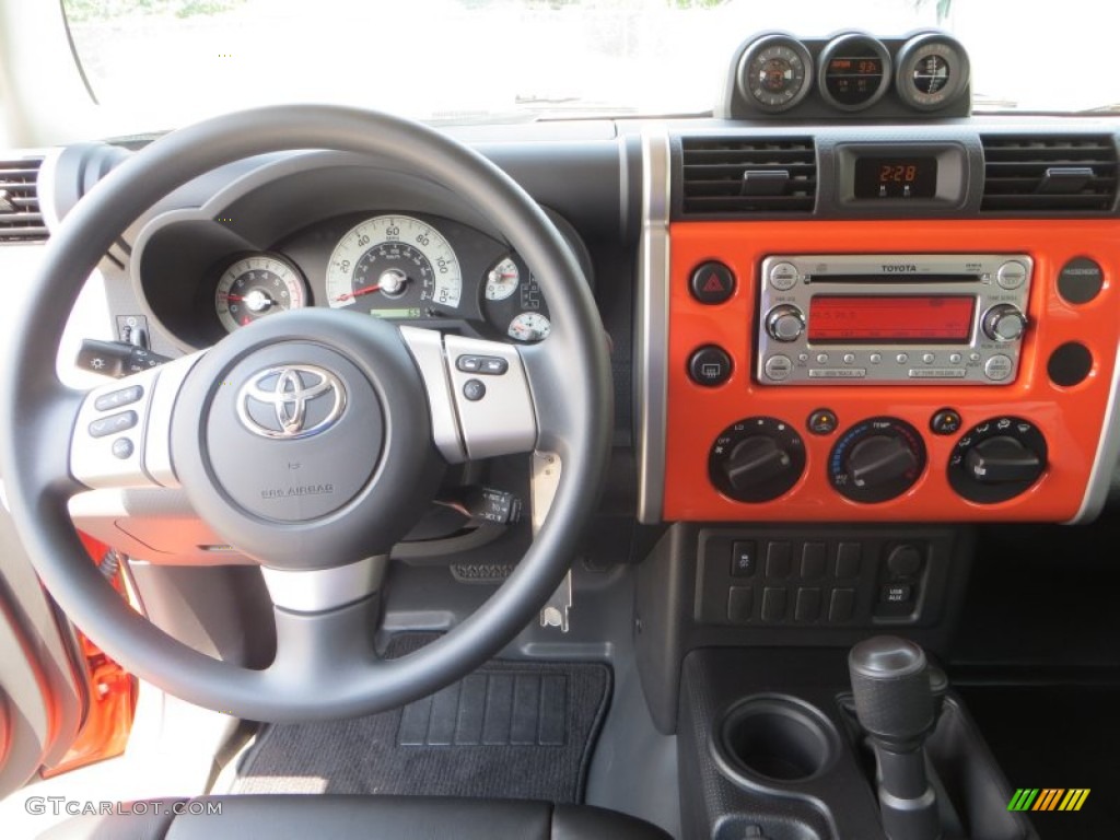 2013 FJ Cruiser 4WD - Magma Orange / Dark Charcoal photo #25