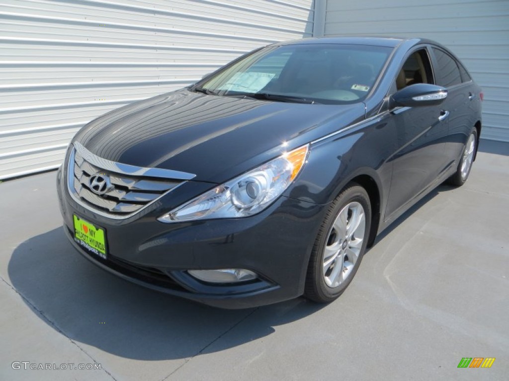 2013 Sonata Limited - Pacific Blue Pearl / Camel photo #7