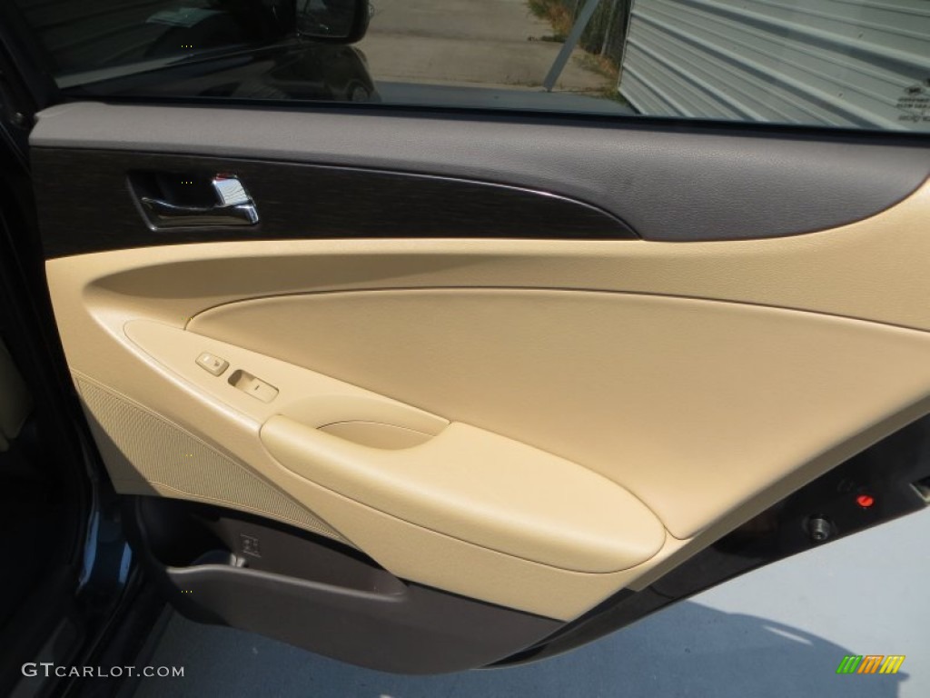 2013 Sonata Limited - Pacific Blue Pearl / Camel photo #18