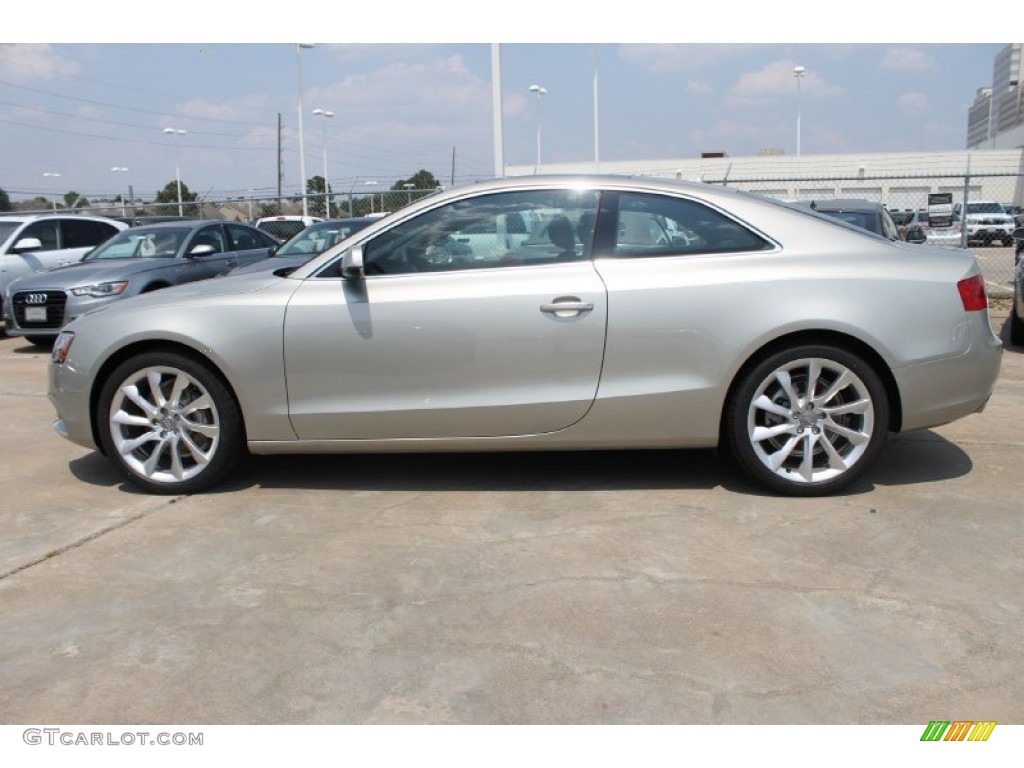 2013 A5 2.0T quattro Coupe - Cuvee Silver Metallic / Chestnut Brown photo #5