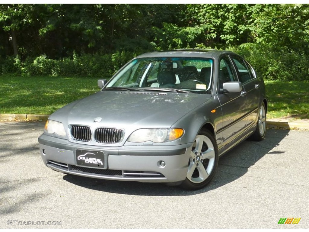 2005 3 Series 330i Sedan - Silver Grey Metallic / Grey photo #3