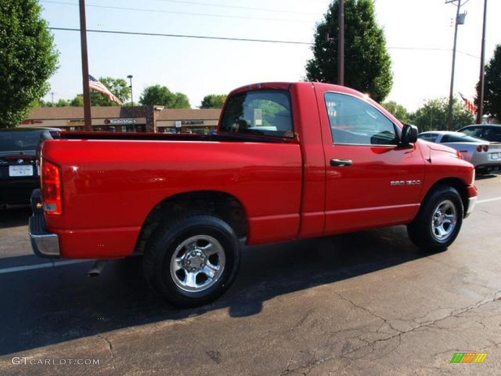 2005 Ram 1500 SLT Regular Cab - Flame Red / Dark Slate Gray photo #3