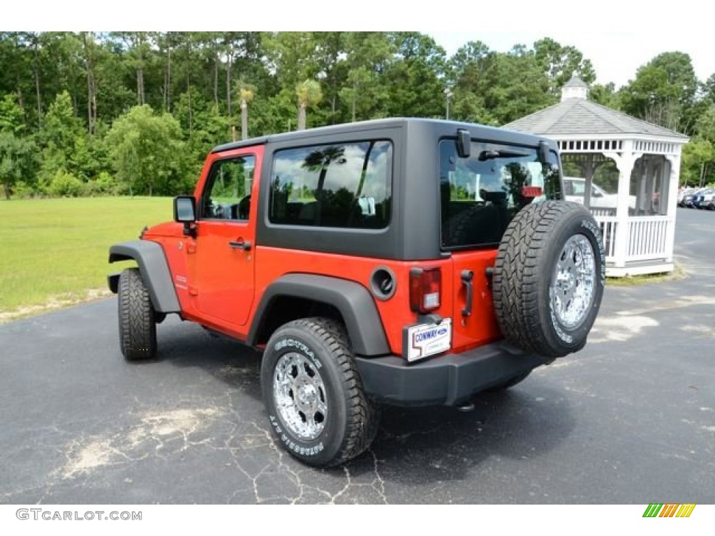 2012 Wrangler Sport 4x4 - Flame Red / Black photo #7