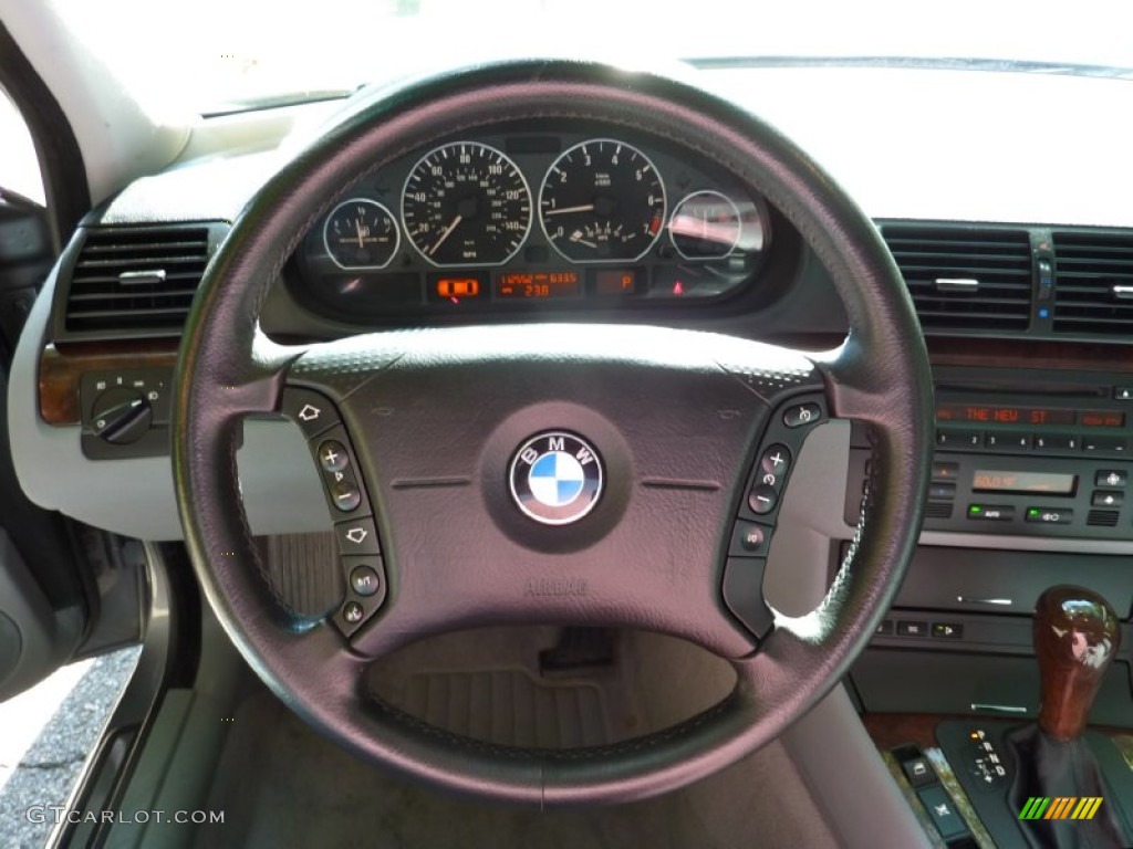 2005 3 Series 330i Sedan - Silver Grey Metallic / Grey photo #16