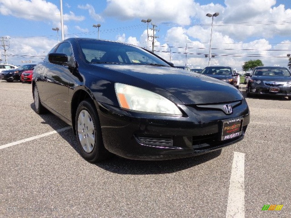 2004 Accord LX Coupe - Nighthawk Black Pearl / Black photo #9