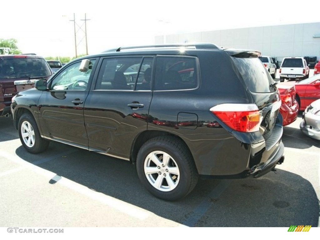 2010 Highlander SE 4WD - Black / Sand Beige photo #3