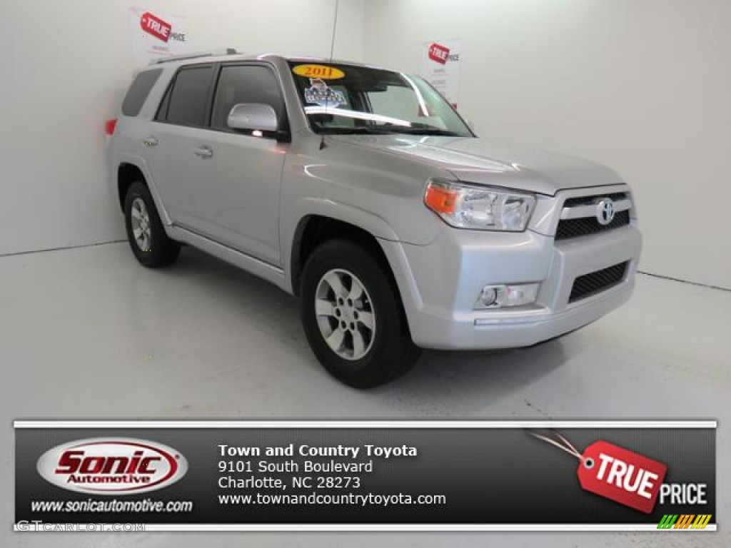 2011 4Runner SR5 - Classic Silver Metallic / Black Leather photo #1