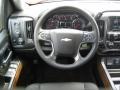 Jet Black 2014 Chevrolet Silverado 1500 LTZ Crew Cab 4x4 Steering Wheel