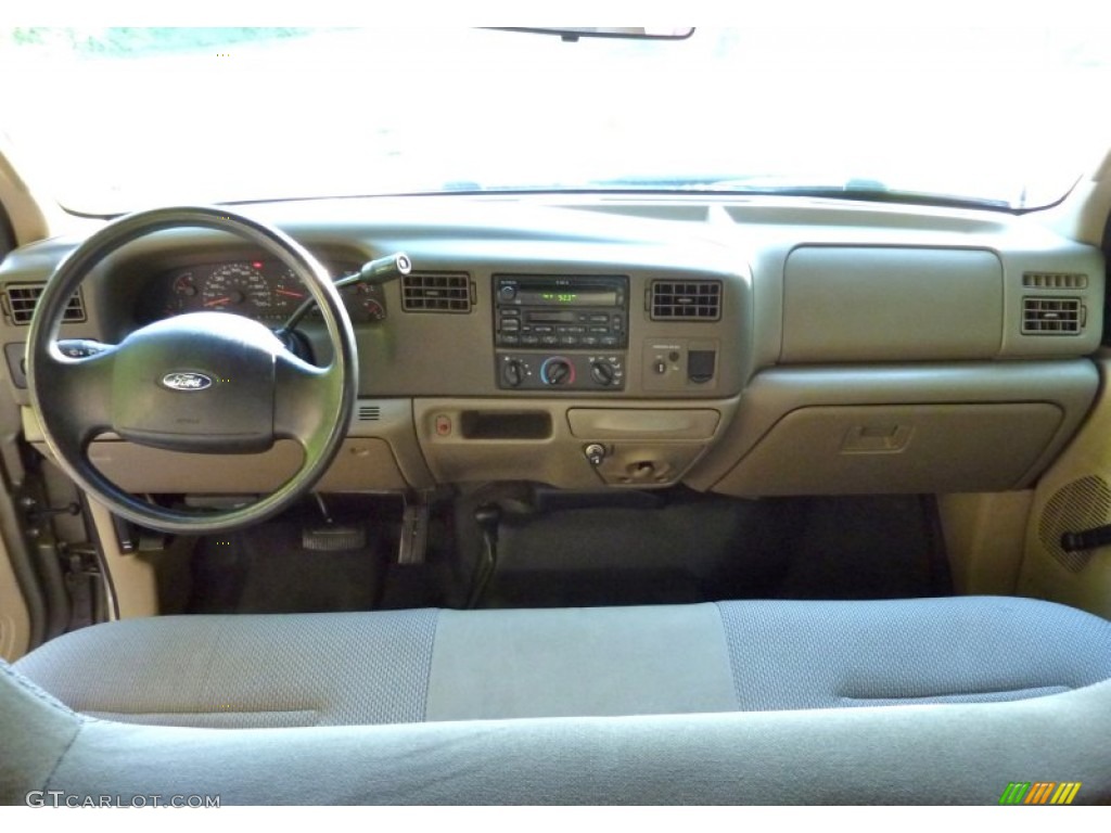 2003 F250 Super Duty XL SuperCab 4x4 - Arizona Beige Metallic / Medium Parchment Beige photo #8