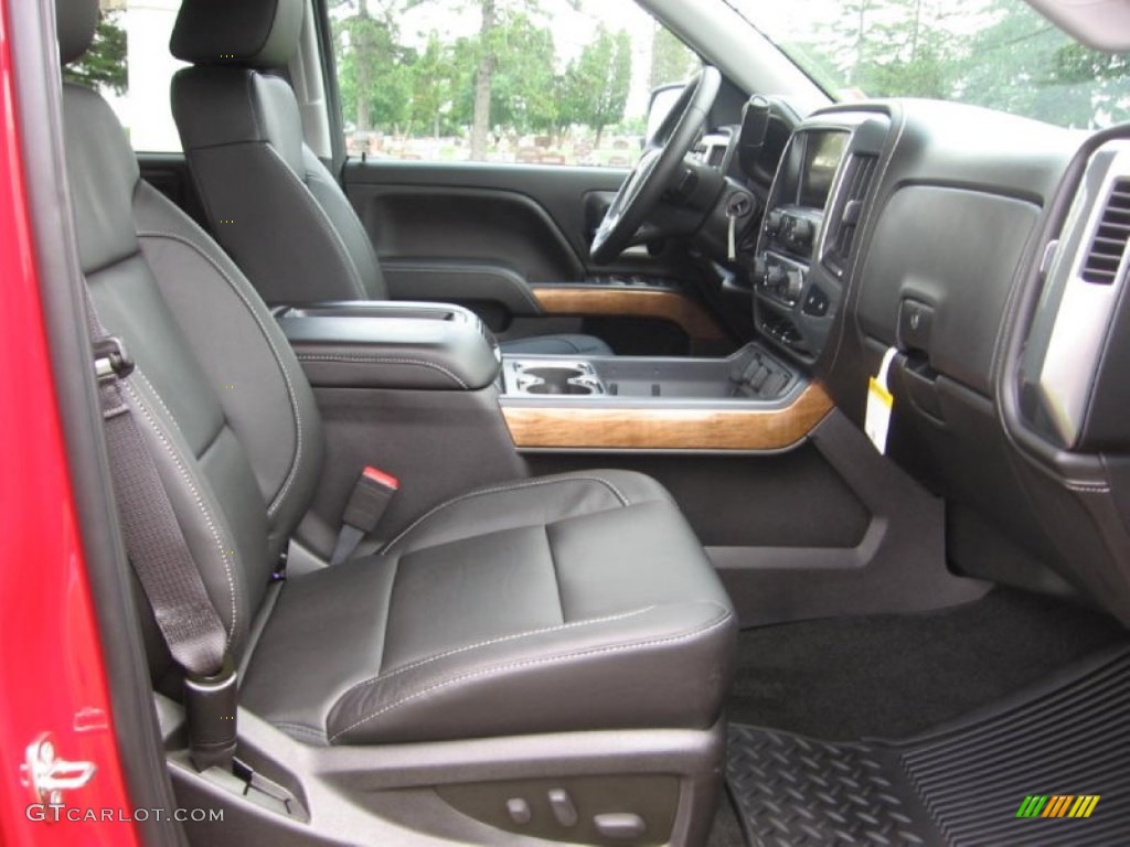 Jet Black Interior 2014 Chevrolet Silverado 1500 LTZ Crew Cab 4x4 Photo #83142556