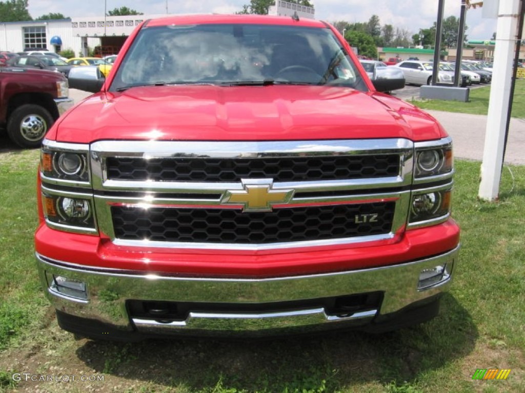 Victory Red 2014 Chevrolet Silverado 1500 LTZ Crew Cab 4x4 Exterior Photo #83142730