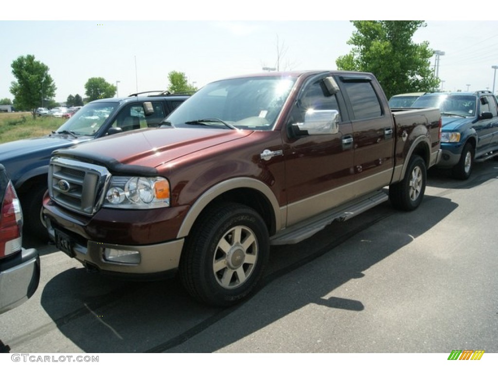 2005 F150 King Ranch SuperCrew 4x4 - Dark Copper Metallic / Castano Brown Leather photo #4