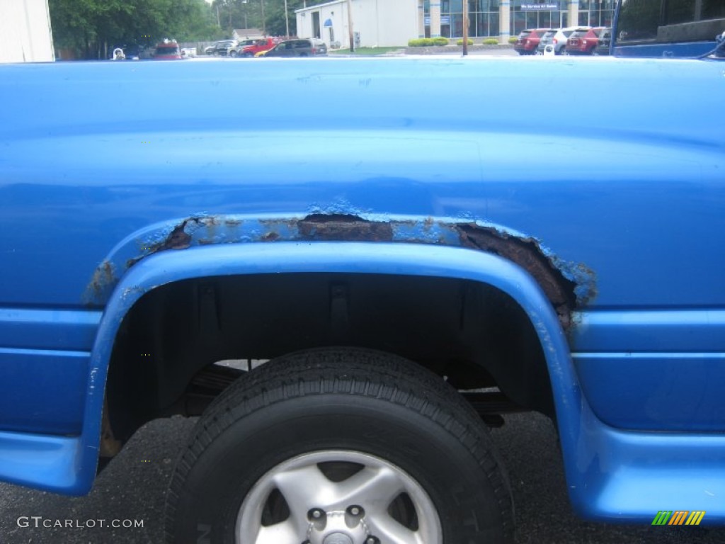2000 Ram 1500 SLT Extended Cab 4x4 - Intense Blue Pearlcoat / Mist Gray photo #9