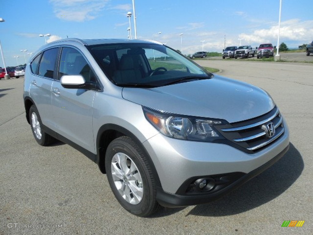 2013 CR-V EX-L AWD - Alabaster Silver Metallic / Gray photo #5
