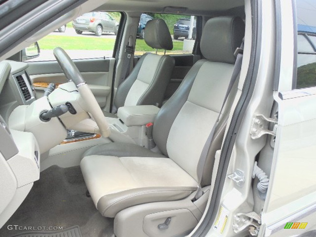 Dark Khaki/Light Graystone Royal Leather Interior 2009 Jeep Grand Cherokee Limited 4x4 Photo #83144254
