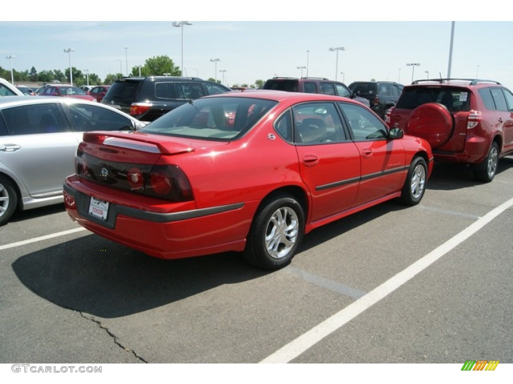 2002 Impala LS - Bright Red / Medium Gray photo #2