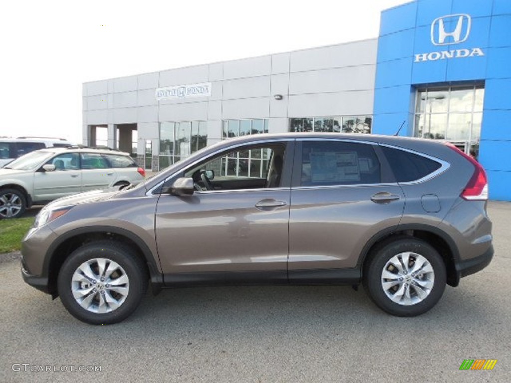 2013 CR-V EX AWD - Urban Titanium Metallic / Black photo #2