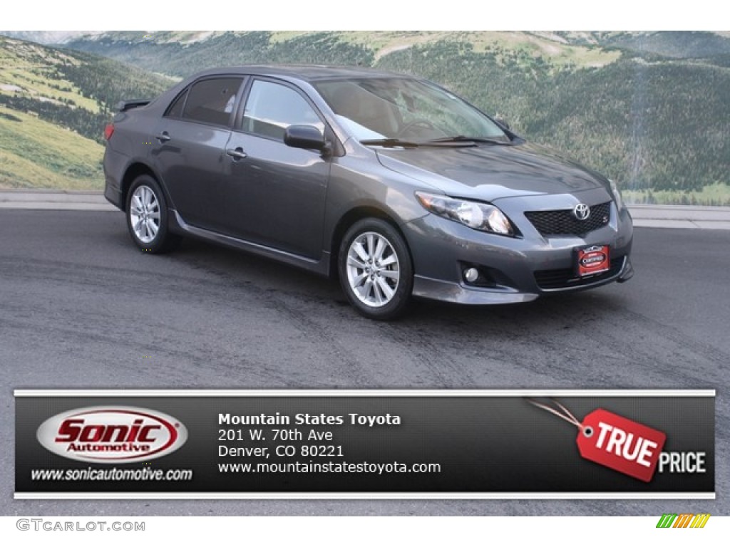 2010 Corolla S - Magnetic Gray Metallic / Dark Charcoal photo #1