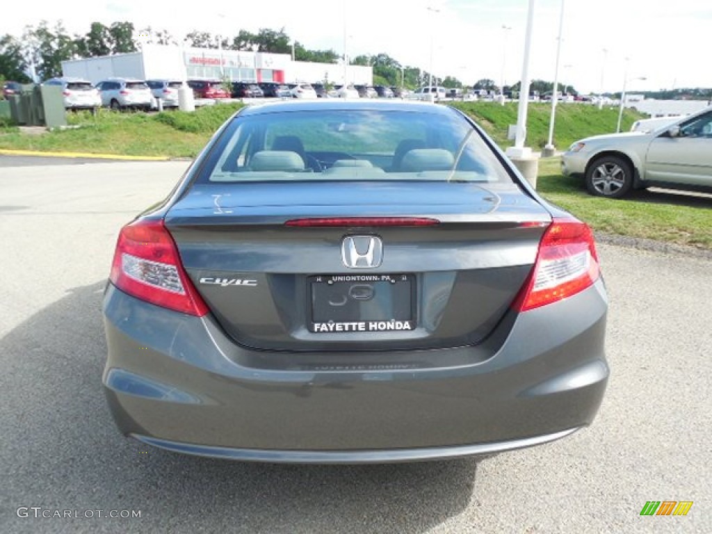 2013 Civic EX Coupe - Polished Metal Metallic / Gray photo #3