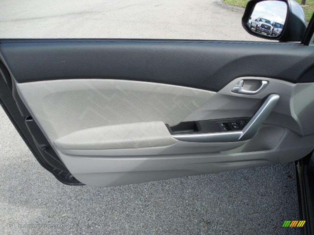 2013 Civic EX Coupe - Polished Metal Metallic / Gray photo #6