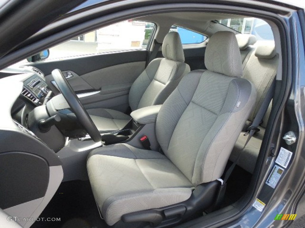 2013 Civic EX Coupe - Polished Metal Metallic / Gray photo #7