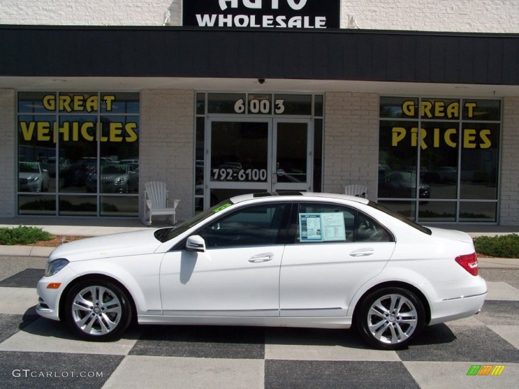 2013 C 250 Luxury - Polar White / Almond Beige photo #1