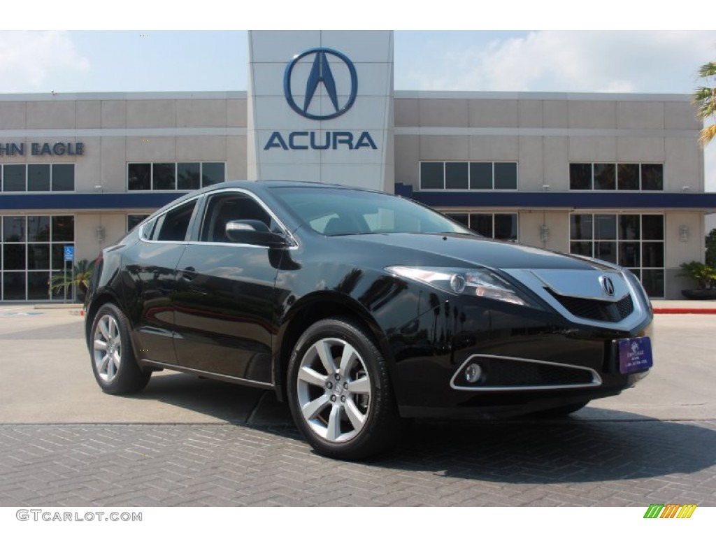 2010 ZDX AWD - Crystal Black Pearl / Ebony photo #1