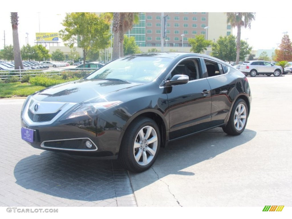 2010 ZDX AWD - Crystal Black Pearl / Ebony photo #2