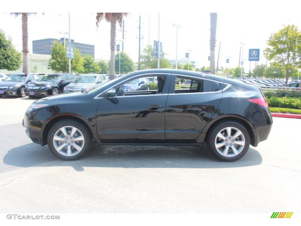2010 ZDX AWD - Crystal Black Pearl / Ebony photo #5