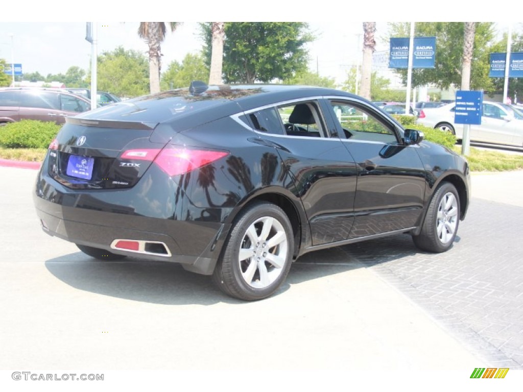 2010 ZDX AWD - Crystal Black Pearl / Ebony photo #8