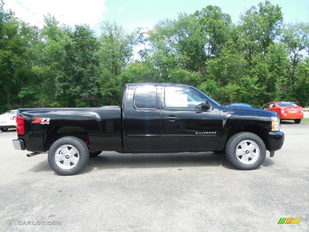 2013 Silverado 1500 LT Extended Cab 4x4 - Black / Ebony photo #8