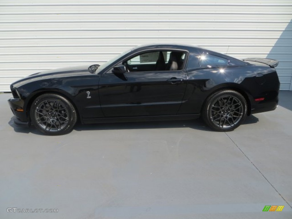Black 2014 Ford Mustang Shelby GT500 SVT Performance Package Coupe Exterior Photo #83152670