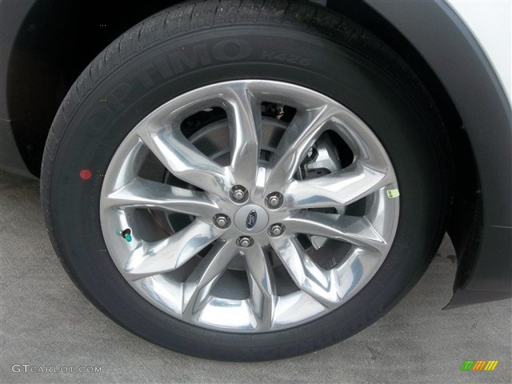 2014 Explorer XLT - White Platinum / Medium Light Stone photo #5