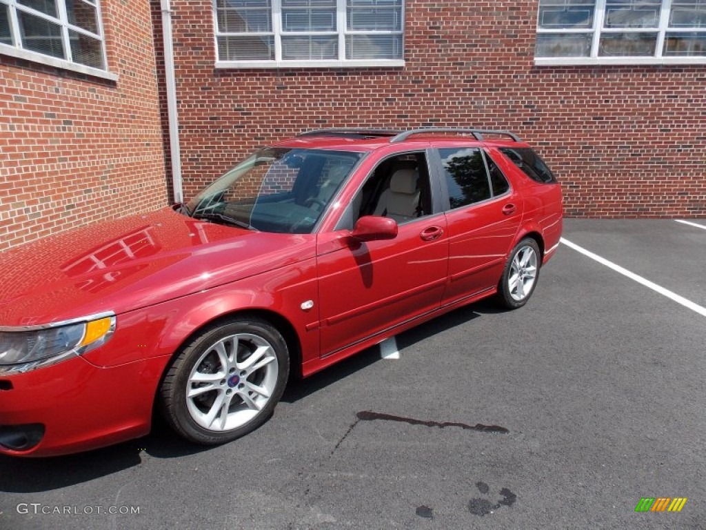 Chili Red Metallic Saab 9-5