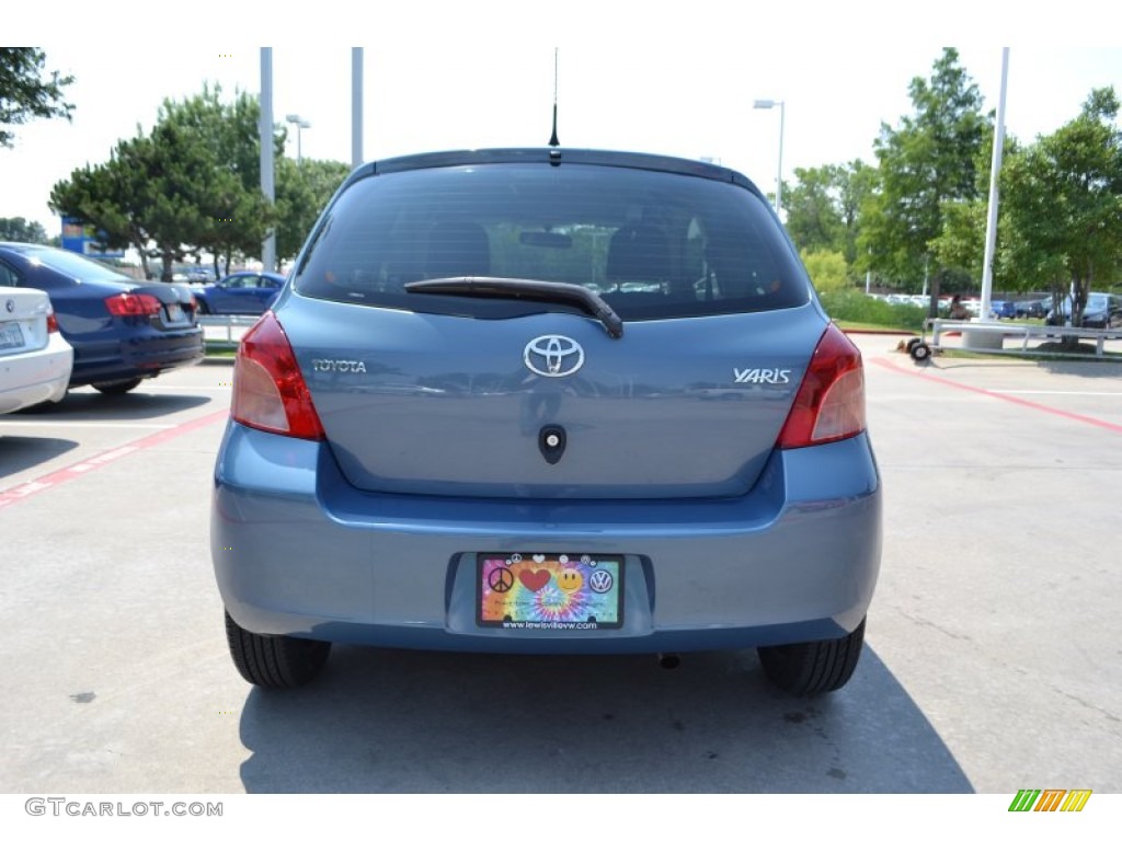 2007 Yaris 3 Door Liftback - Bayou Blue Metallic / Dark Charcoal photo #4