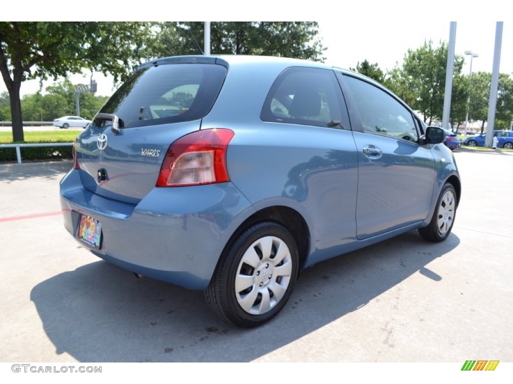 2007 Yaris 3 Door Liftback - Bayou Blue Metallic / Dark Charcoal photo #5