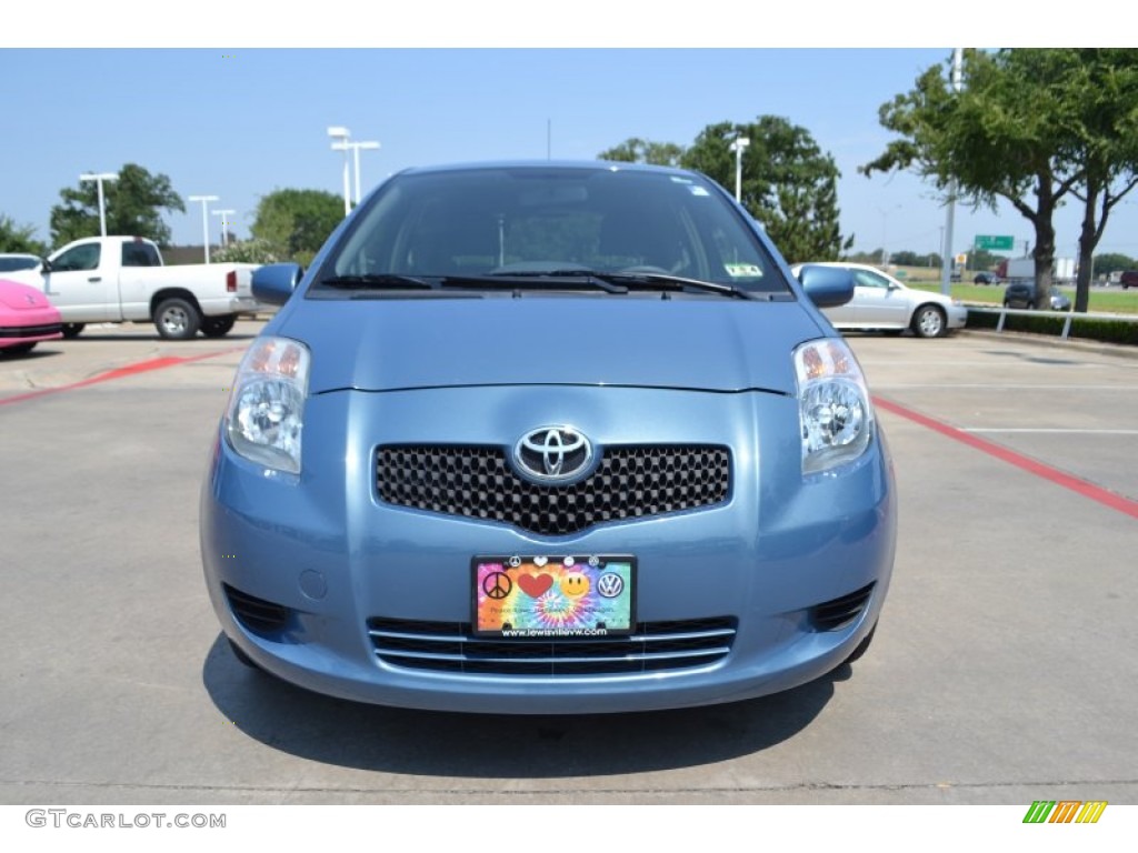 2007 Yaris 3 Door Liftback - Bayou Blue Metallic / Dark Charcoal photo #8