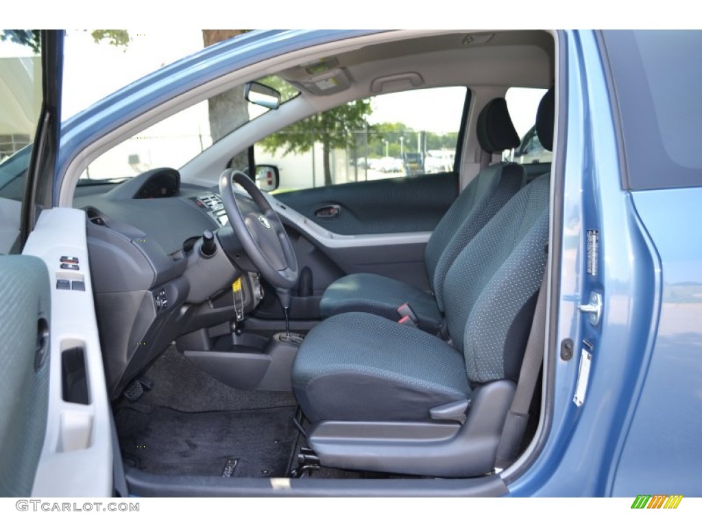 2007 Yaris 3 Door Liftback - Bayou Blue Metallic / Dark Charcoal photo #9