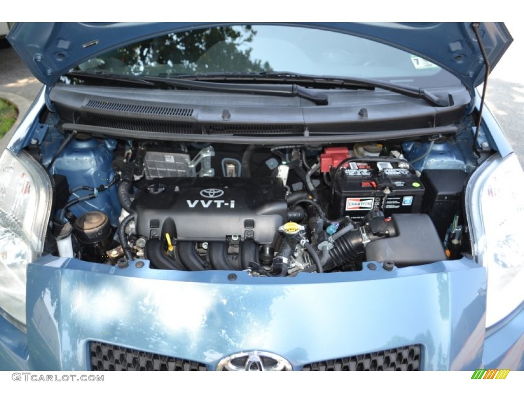 2007 Yaris 3 Door Liftback - Bayou Blue Metallic / Dark Charcoal photo #18