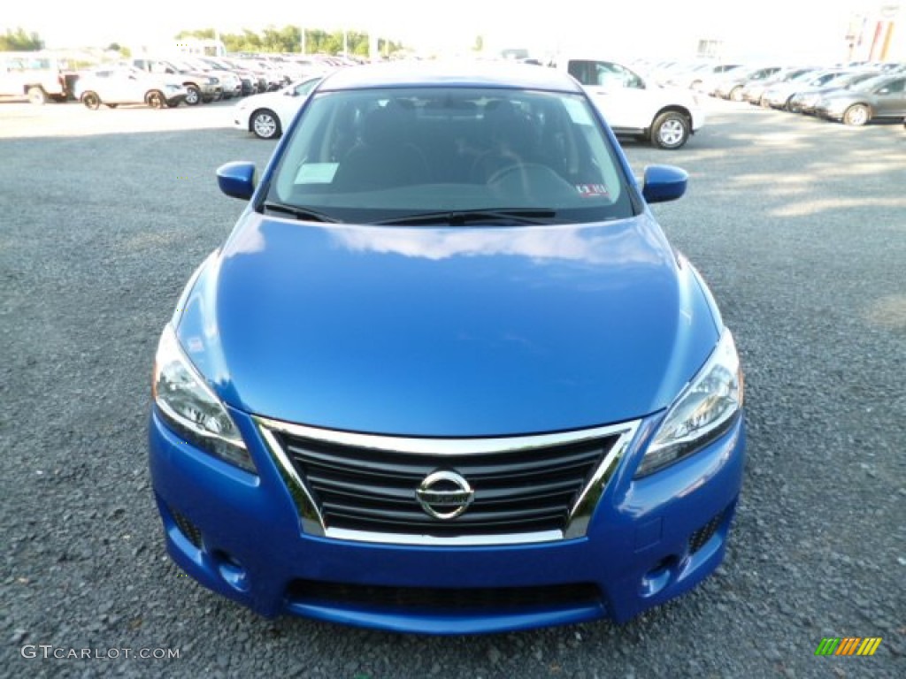 2013 Sentra SR - Metallic Blue / Charcoal photo #2