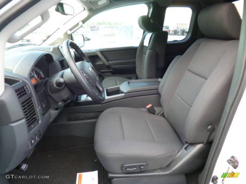 Charcoal Interior 2013 Nissan Titan SV King Cab 4x4 Photo #83154858