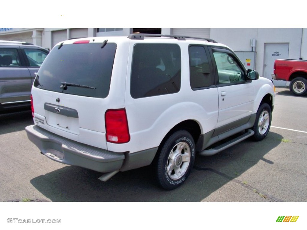 2003 Explorer Sport XLT 4x4 - Oxford White / Graphite Grey photo #5