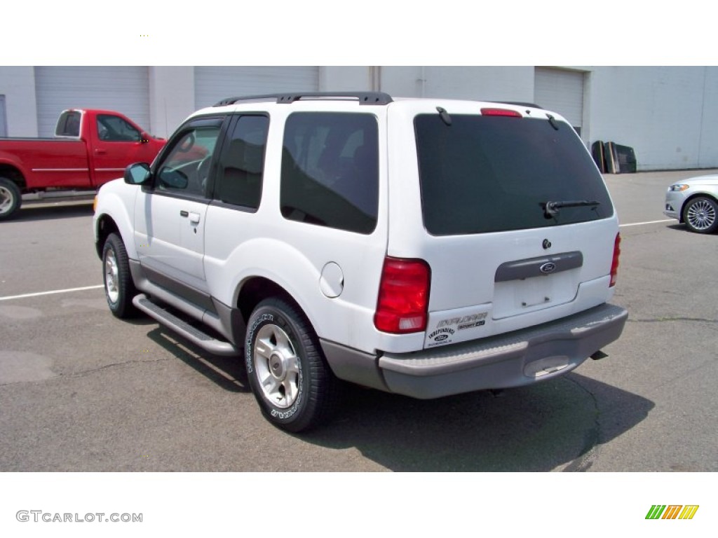2003 Explorer Sport XLT 4x4 - Oxford White / Graphite Grey photo #7